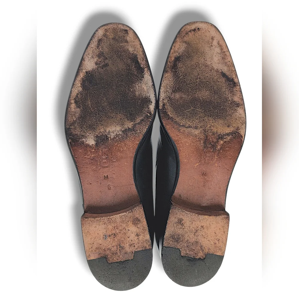 COACH Made In Italy Women's Size 6M Classic Navy Genuine Smooth Leather Loafers - Picture 16 of 17